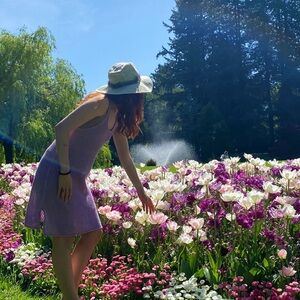 Lavender crochet dress